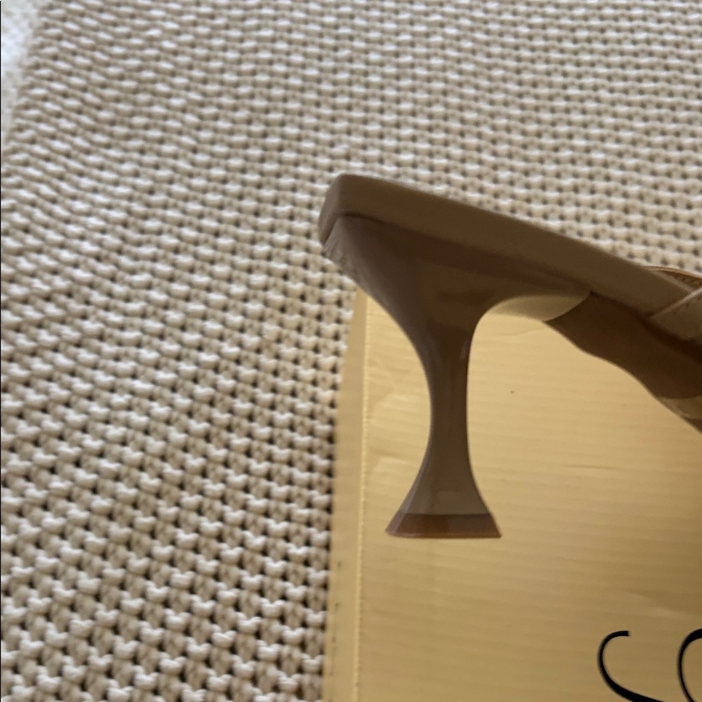 Pointed Toe Knit Slingback Mule in Brown with Bow Accent - Picture 6 of 7